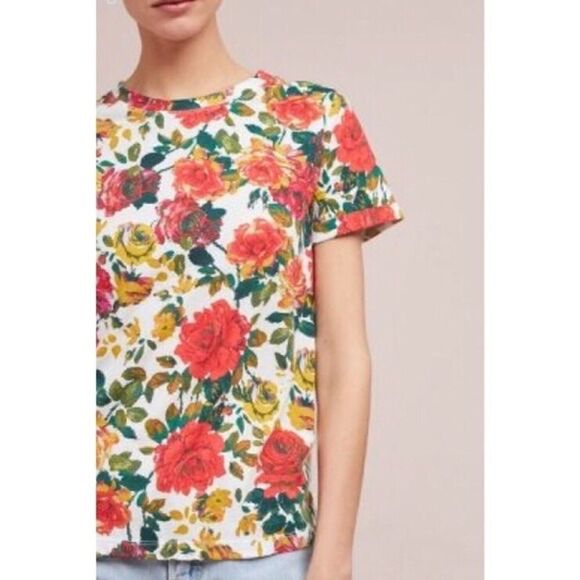 MEADOW RUE FLORAL T-SHIRT - Picture 1 of 4